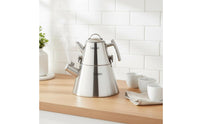 2 Pieces Commercial Use 2.5L 1.0L Kettle Set Stovetop Compatible Double Kettle Set Easy to Clean for Home
