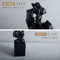 New Chinese Style Modern Coral Marble Base Ornament for Bookshelf Study Display