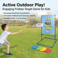 Disc Toss Game, Outdoor Yard Games for Beach Adults, Portable Metal Frame for Tailgate Family Entertainment