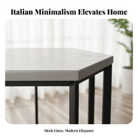 Flower Pot Table Modern Aesthetic Hexagonal Pedestal Table Heavy Duty