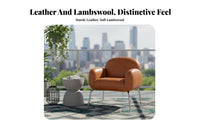 Single-Person Lazy Sofa Light Luxury Design Upholstered Armchair Space-Saving Ergonomic Comfort for Homeowners, Balcony, Bedroom