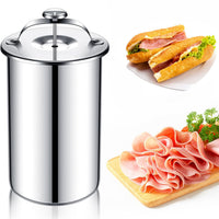 304 Stainless Steel Meat Steamer Pot with Thermometer for Ham Making