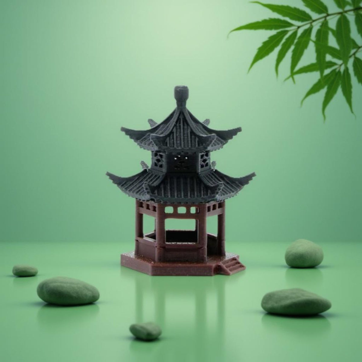 Chinese Pavilion Model for Fishbowl and Miniature Decor