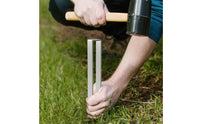 4 Pieces C Shaped Ground Anchor Pointed Metal Ground Peg Rust Resistant Yard Stakes for Gardeners