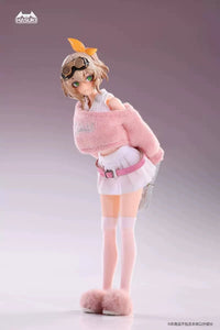 现货 HASUKI 1/12服装包  CS020 粉色辣妹套装 配6寸机娘服饰