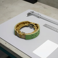 Asbestos-Non-Asbestos Motorcycle Brake Shoe Wear-Resistant Vehicle Part Grooved Surface
