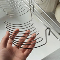 Drainage Utensil Rack Hooks on Back Utensil Drying Basket Space-Saving
