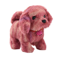 Walking Toy Dog with Bell Moving Electronic Dog Toy Interactive Stuffed Puppy Animated Stuffed Animal Barking for Children