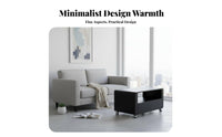 2-Tier Rolling Side Table With Casters Mobile Storage Space-Saving Multi-Functional for Homeowners, Living Room, Bedroom