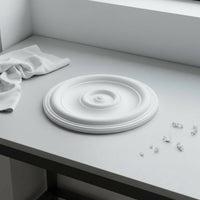 PU Ceiling Medallion Long-Lasting Round Ceiling Medallion Waterproof for Hallway