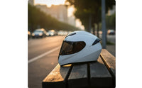 Sporty Full Face | Glossy with Visor, for Commuting