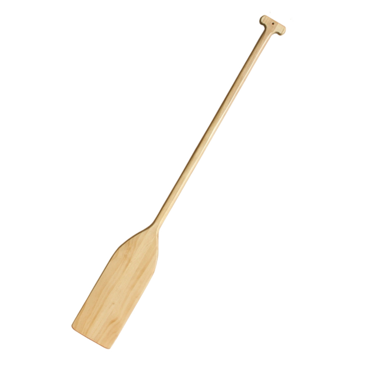 2 Pieces Single-Piece Wooden Boat Paddle Natural Wood Paddle with Top Handle Traditional Smooth for Boaters, Paddlers, Boating, Nautical Decor