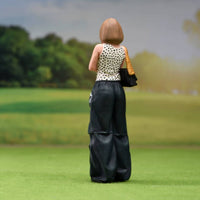 1/24 Scale Stylish Beauty Miniature Figure Fashion Figurine Hand-Painted Female Figurine Resin Decor