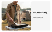 Foldable Design Folding Spatula Compact Stainless Steel Frying Spatula Lightweight for Campers, Backpackers, Picnic, Travel