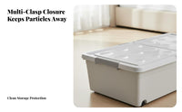 Rolling Under-Bed Container Easy to Pull away Rolling Container with Lid
