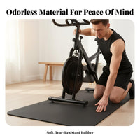 Noise Reducing Fitness Equipment Mat Vibration Reduction Shock Absorbing Floor Mat Easy to Clean Gym Flooring Moisture Resistant for Garage