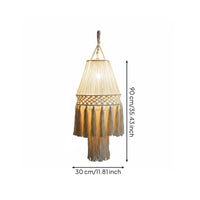 Boho Tassel Lampshade Handwoven Home Decor Warm Atmosphere
