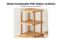 Multitier storage-spaceSaving Desk Organizer Sturdy Construction for Dorm Room