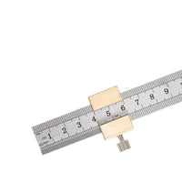 Thickened Steel Ruler with Positioning Block and Limit Stop