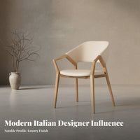 Upholstered Armchair Sturdy Wood Frame Curved Spine Armchair Designerinfluenced by Versatile Use for Residents