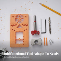 Easy to Operate 35mm Concealed Hinge Jig Saves Time and Effort 35mm Hinge Hole Drilling Jig Versatile Offset Adjustment for DIYers, Workshop
