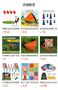 足球篮球训练器材标志碟敏捷圈跨栏阻力伞敏捷梯速度体能训练套装