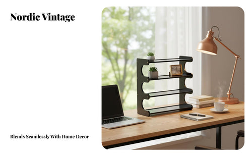 2-Tier Desk Shelf Space-Saving Desktop Organizer Accessible Design
