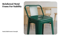 Upholstered Highspine Bar Stool rustic design Counter Chair With supportrest Built-in Footrest for Homeowners, Cafe, Dining Area