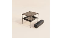 Compact Camping Table with Mesh Layer Quick Setup Foldable Camping Table Long-Lasting Furniture Stable for Campers, Hikers, Picnics