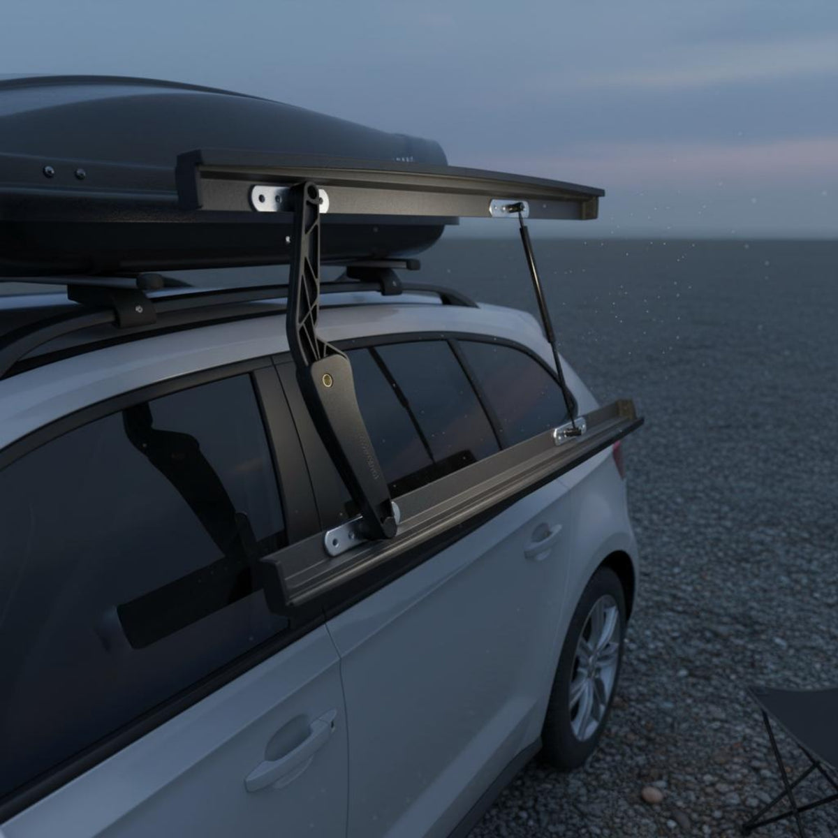 2 Pieces Roof Box Support Arm Buffered Damping Cargo Box Strut Heavy Duty Car Accessory for Travel