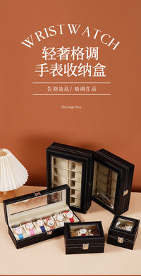 手表箱手表盒手表收纳防尘手表陈列道具手表腕表展示皮质礼品表盒