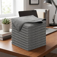 Large Microfibre Cloths and 30x60cm Microfibre Cloth, High Absorbency Microfibre Towel, Lint-Resistant Multi-Purpose Cleaning for Car, Glass and Home