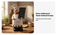 Tabletop Chef Statue with Message Board