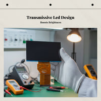 Projector LCD Panel, 1080p High Resolution, Compatible with QY45018FOG-01-A, 101.5x63mm clear