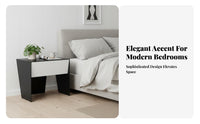 Single-Drawer Bedside unit with exposed Shelf Minimalist Design Nightstand