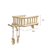 Wooden Rabbit Castle Sturdy Construction Bunny Playhouse with Slide for Rabbits