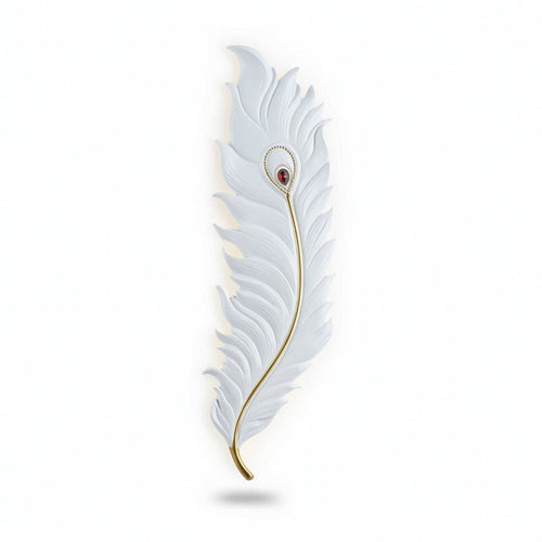 Feather Wall Sconce Dimmable Feather Wall Light Elegant for Hallway