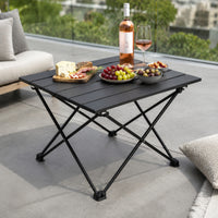Foldable Folding Camping Table Compact Portable Camping Table with Carry Bag Heavy-Duty Furniture Reinforced for Picnics