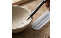 Precision Ceramic Drawing Pen with Replacement Nibs Telescopic Ceramic Plotting Pen Metal for Potters