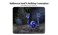 Lighted Skeleton Hand Stake Spooky Atmosphere LED Skeleton Arm Yard Light