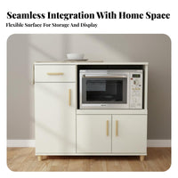 Dining Room Storage Cabinet Modern Minimalist Design Kitchen Buffet Hutch Large Capacity Kitchen Storage Hutch for Homeowners, Families, Home Office