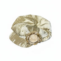 Parisian Chic Octagonal Beret Lightweight Distressed Flower Hat Elegant Rose Beret Foldable for Streetwear, Daily Wear