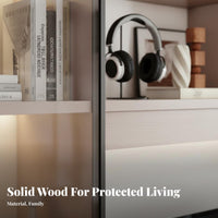 Desk with Bookshelf Combo Multi-functional Desk Bookshelf Combo Workstation with Shelves Drawers Cabinet Solid Wood Suitable for Students Adults Bedroom Home Office