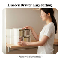 3 Pieces 3-Piece Underwear Organizer Set Space-Saving Drawer Divider for Parents