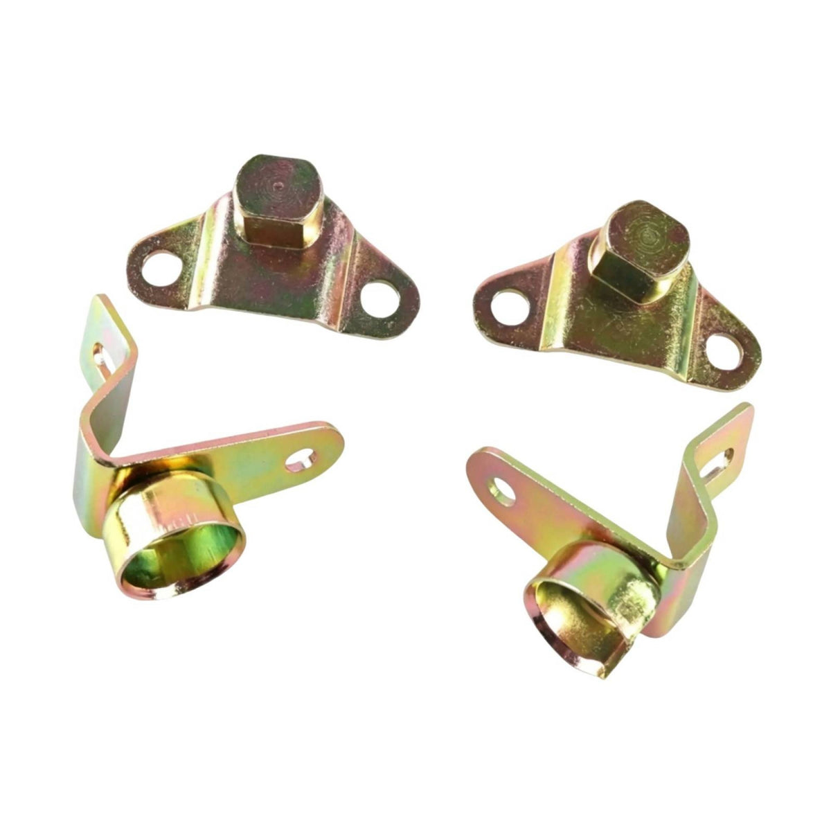 4 Pieces Zinc-Plated Tailgate Hinge Kit Stamped Steel Bed-Mounted Tailgate Hinge Heavy-Duty Hardware Long-Lasting for DIY Mechanics