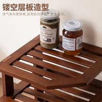 实木收纳架面包蛋糕酒店前台自助餐商超陈列甜品西饼高低展示架