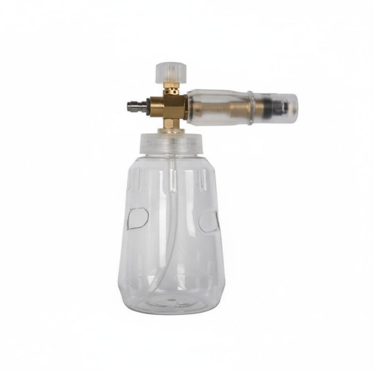 1/4 Inch Quick Connector Foam Cannon Transparent Bottle Snow Foam Lance Solid Brass Fittings for Professional Detailers