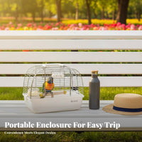 Parrot Outing Enclosure Sturdy Portable Bird Travel Enclosure Ventilated