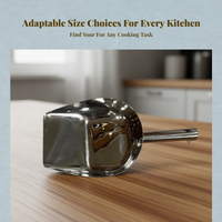 Ice Ladle, Thick Stainless Steel, Buffet Kitchen Tool