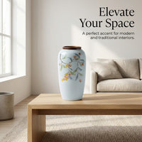 Hand-Painted Ceramic Vase, Pastoral Style